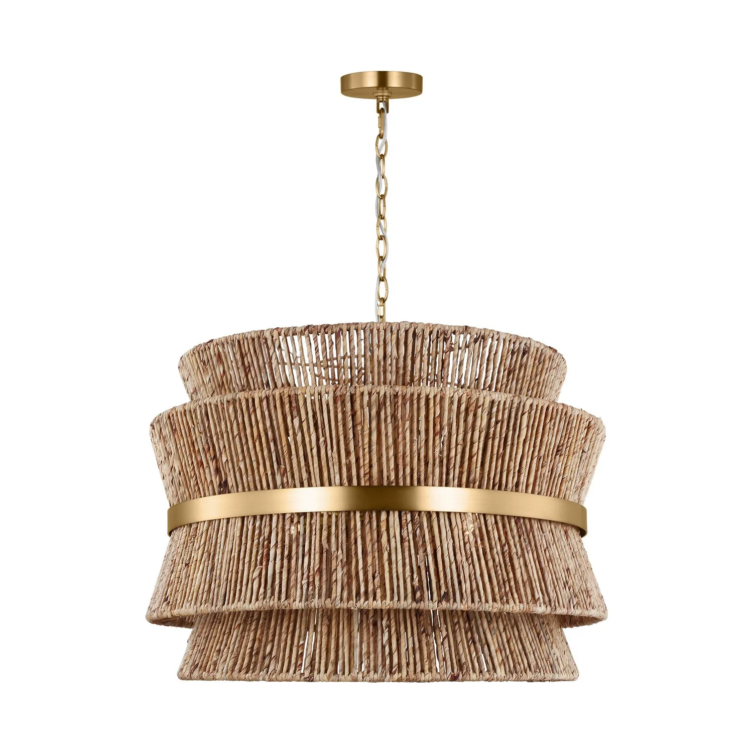 Thurlo Four Light Pendant in Satin Brass