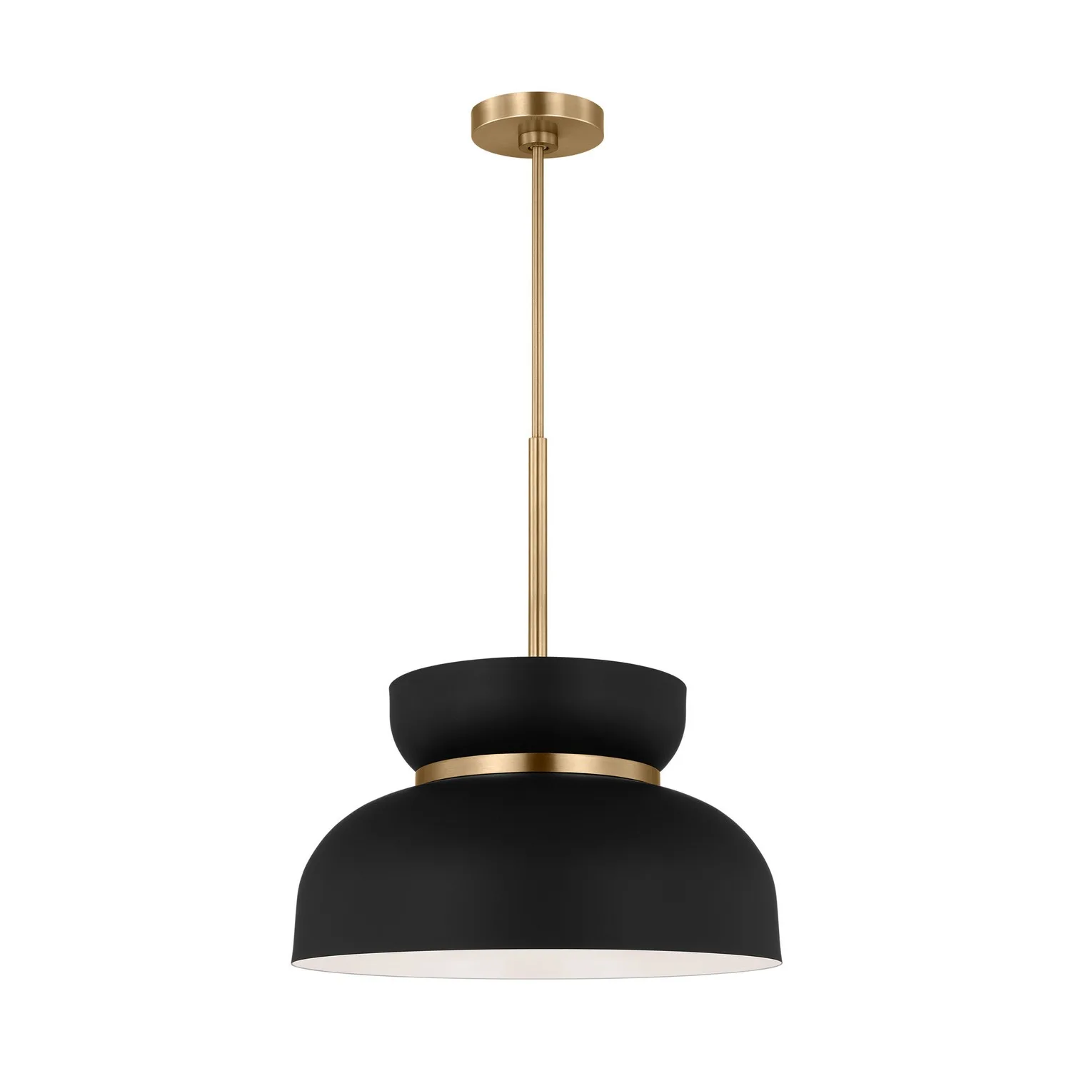 Pemberton One Light Pendant in Midnight Black