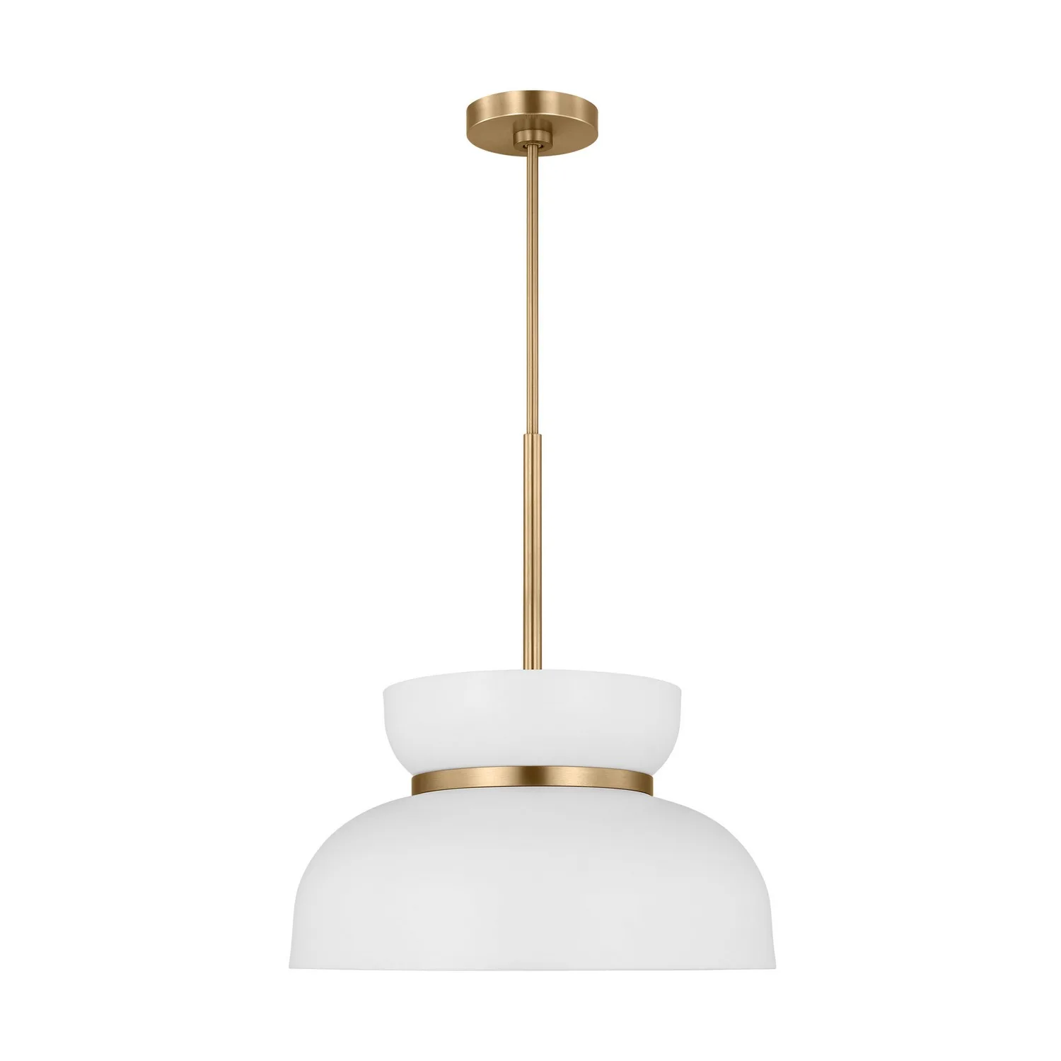 Pemberton One Light Pendant in Matte White