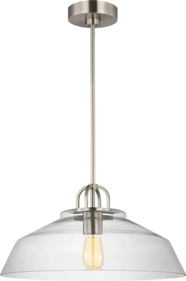 Payton Medium Pendant in Brushed Steel - Image 2