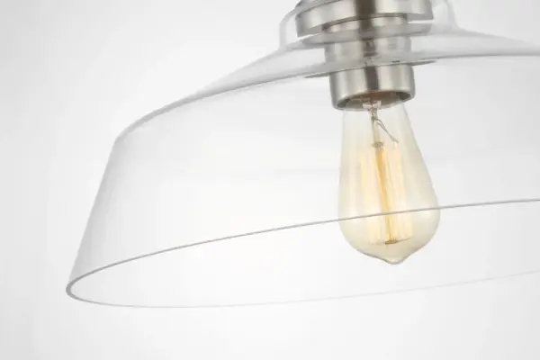 Payton Medium Pendant in Brushed Steel - Image 3