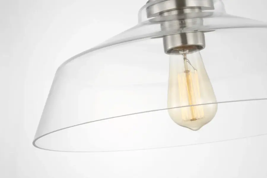 Payton Medium Pendant in Brushed Steel - Image 3
