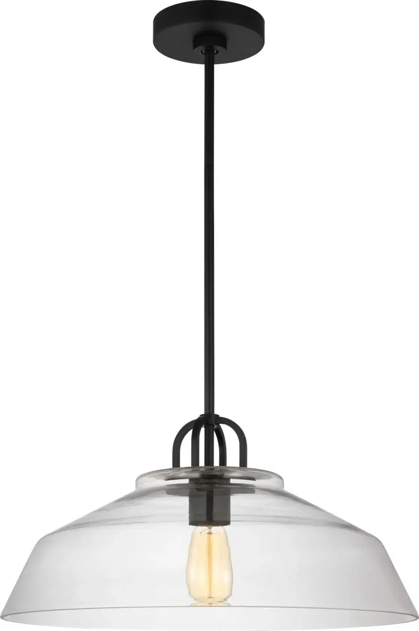 Payton Medium Pendant in Midnight Black - Image 2