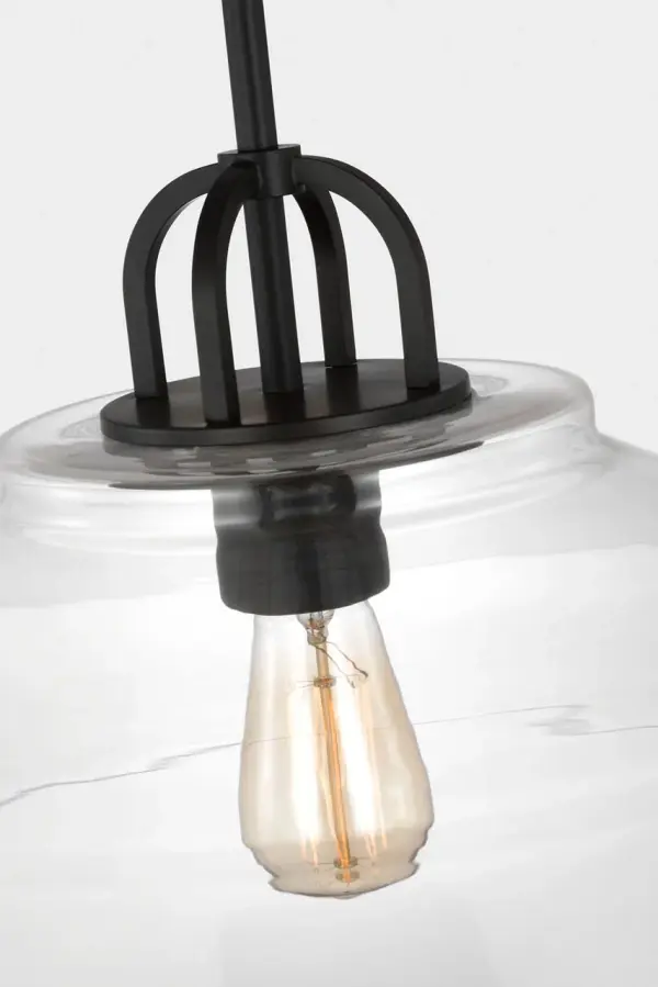 Payton Medium Pendant in Midnight Black - Image 3