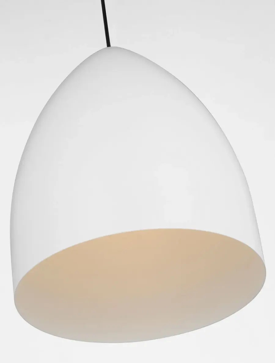 Huron Medium Pendant in Matte White - Image 4