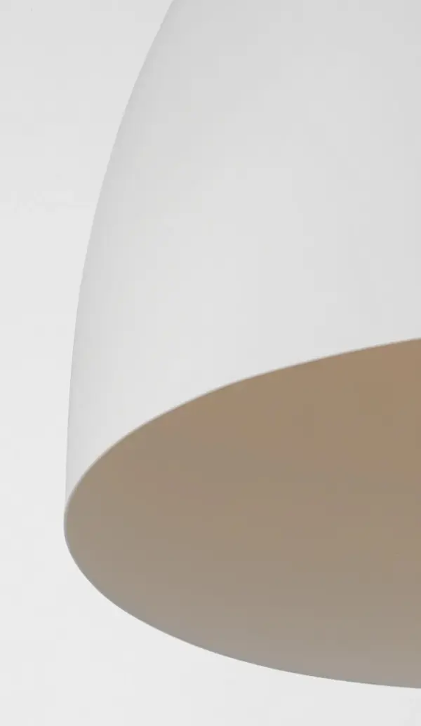 Huron Large Pendant in Matte White - Image 3