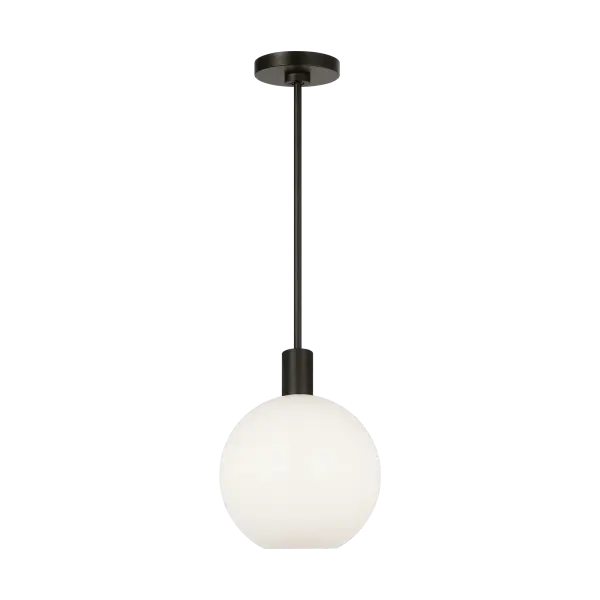 The Colewood Small Pendant delivers modern sophistication in a compact form. Its Midnight Black finish adds dramatic contrast while the small scale makes it ideal for kitchen islands, breakfast nooks, or clustered installations.