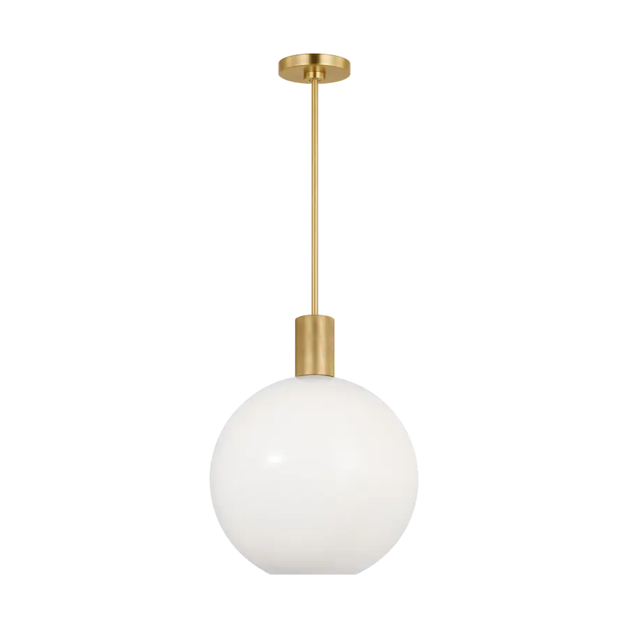 Colewood Medium Pendant in Satin Brass - Image 1