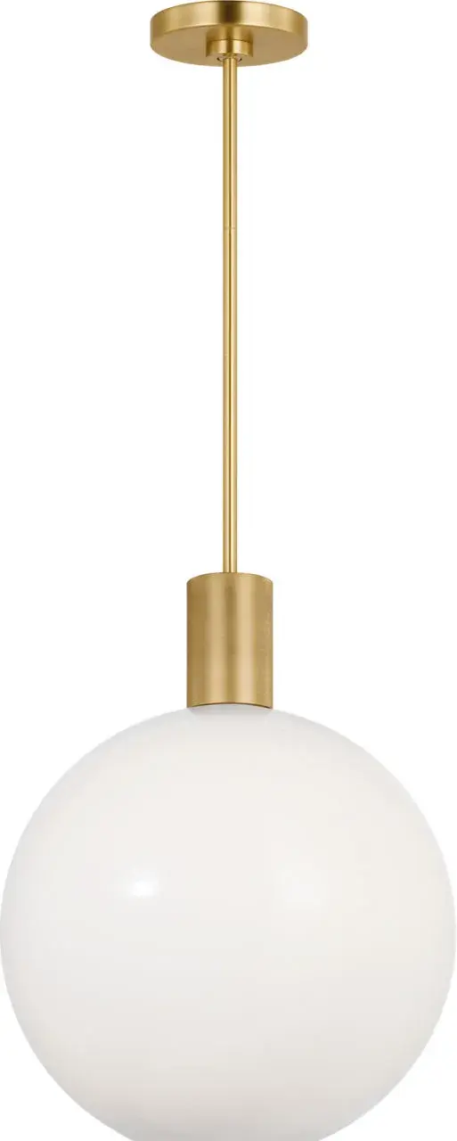 Colewood Medium Pendant in Satin Brass - Image 3