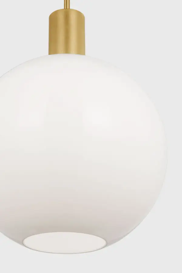 Colewood Medium Pendant in Satin Brass - Image 4