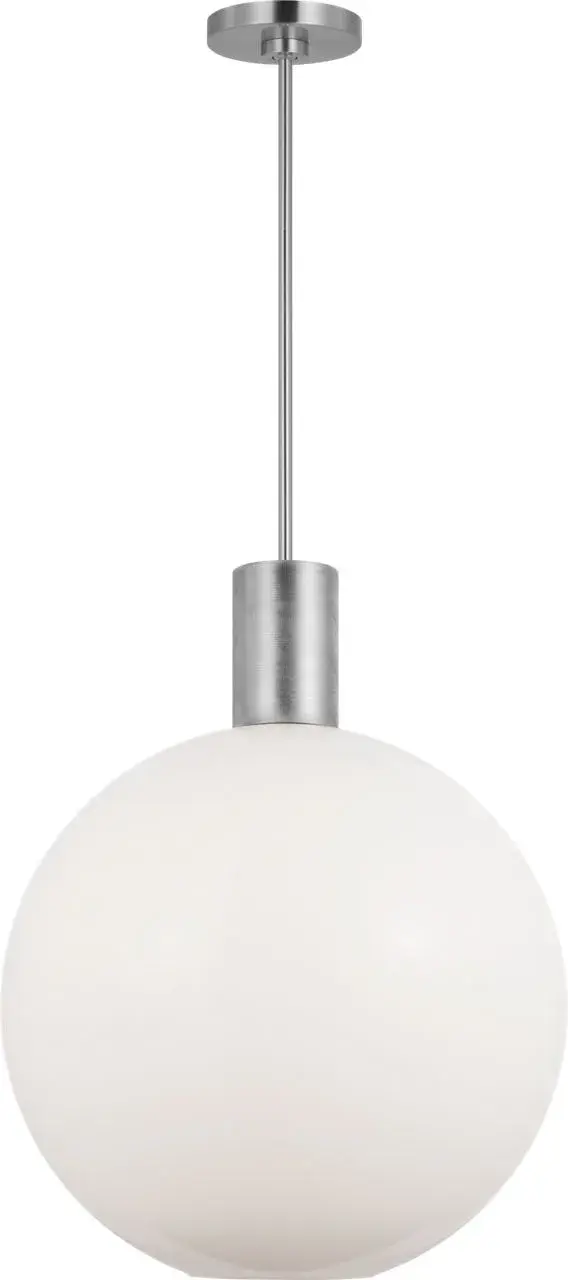 The Colewood Large Pendant combines transitional design with a sophisticated brushed nickel finish, making it an ideal choice for dining rooms and kitchen islands. Its substantial size creates visual impact while maintaining versatility.