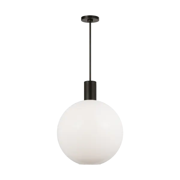 The Colewood Large Pendant combines contemporary design with industrial influences, featuring a striking Midnight Black finish. Its substantial size makes it perfect for creating focal points over dining tables and kitchen islands.