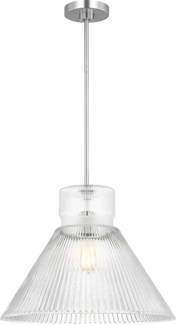 Liouet Large Pendant in Brushed Nickel - Image 1