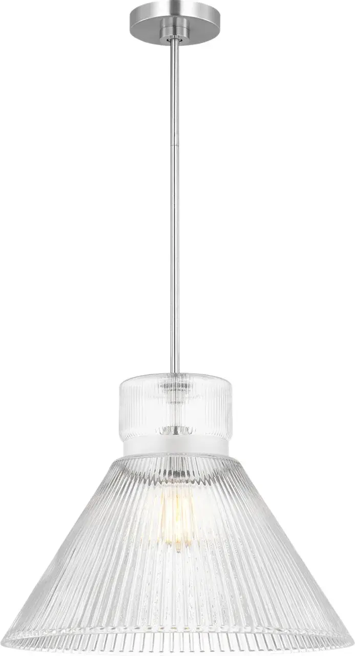 Liouet Large Pendant in Brushed Nickel - Image 1