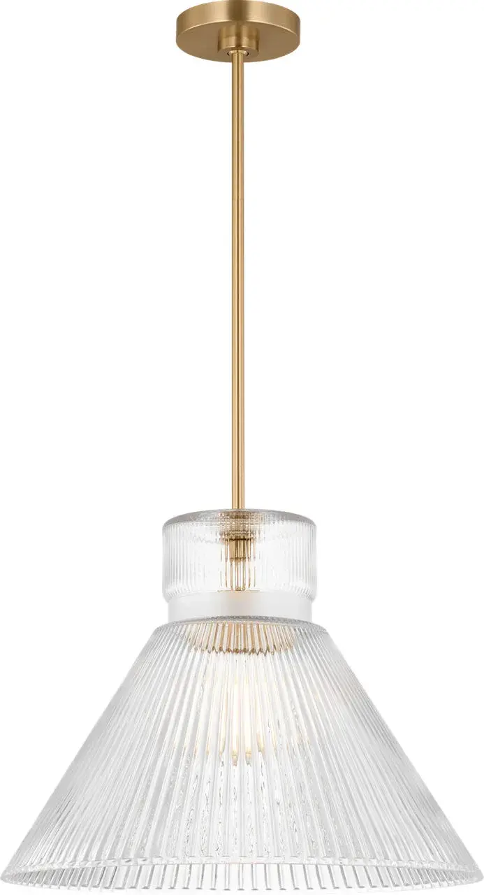 Liouet Large Pendant in Satin Brass - Image 2