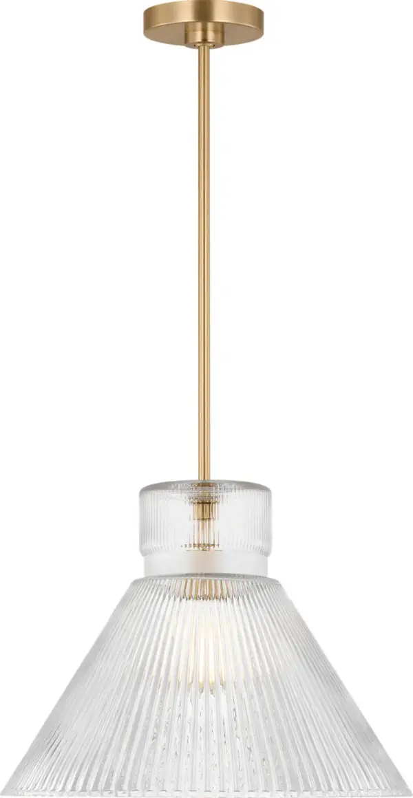 Liouet Large Pendant in Satin Brass - Image 3