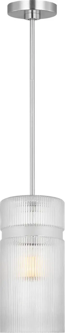 Liouet Small Pendant in Brushed Nickel - Image 1