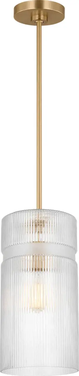 Liouet Small Pendant in Satin Brass - Image 3