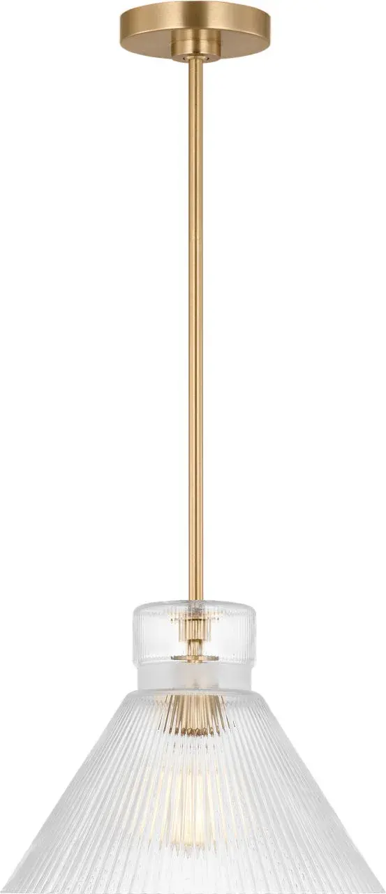 Liouet Medium Pendant in Satin Brass - Image 2