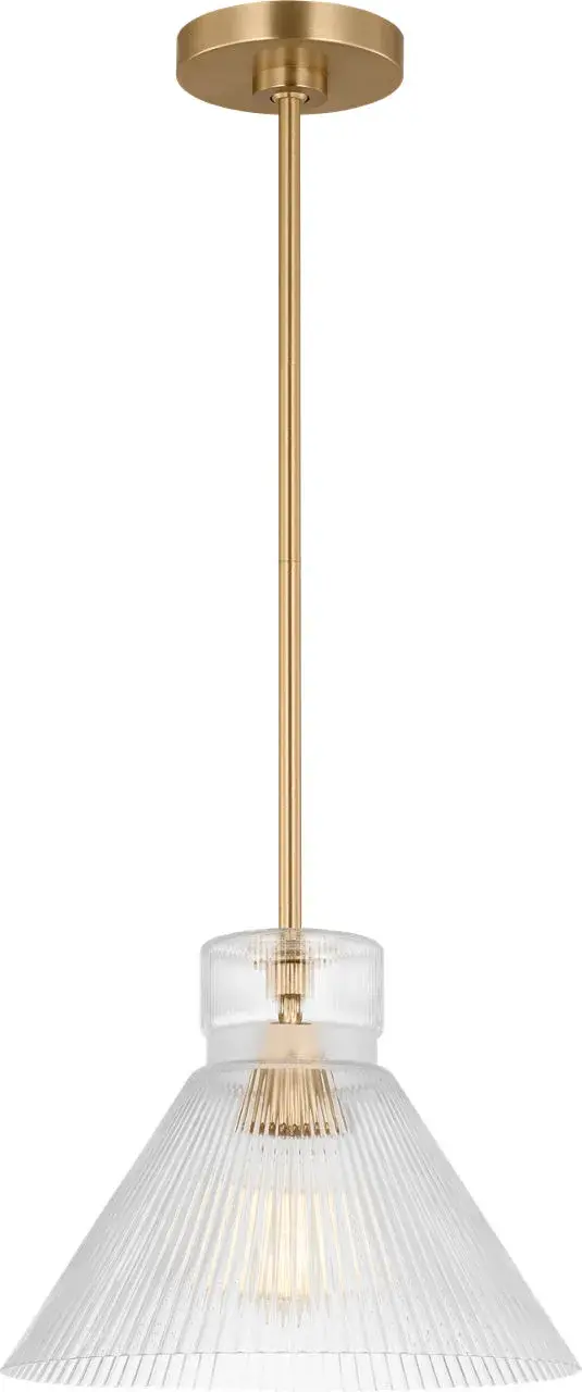 Liouet Medium Pendant in Satin Brass - Image 3