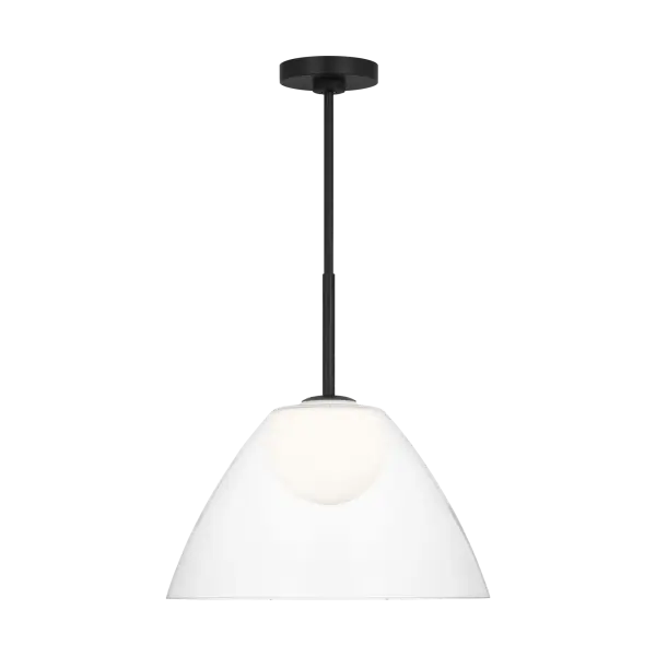 The Suma Medium Pendant delivers modern sophistication with its clean lines and striking Midnight Black finish. At an accessible price point, this versatile fixture works beautifully in both residential and commercial settings.