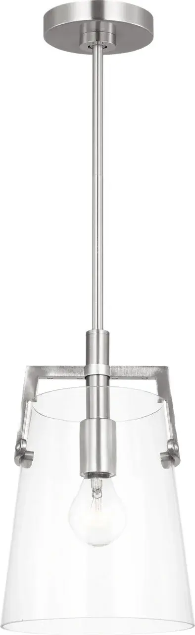 Crofton Small Pendant in Brushed Nickel - Image 1