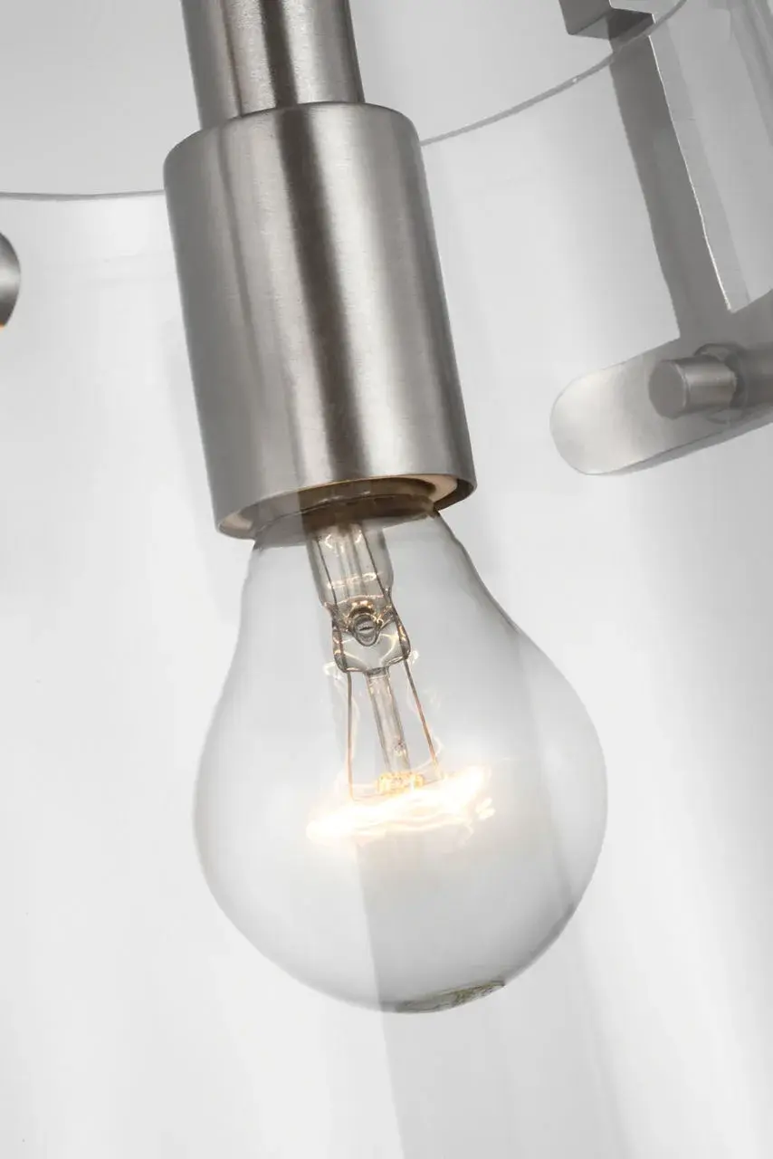 Crofton Small Pendant in Brushed Nickel - Image 3