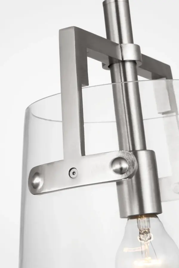 Crofton Medium Pendant in Brushed Nickel - Image 3