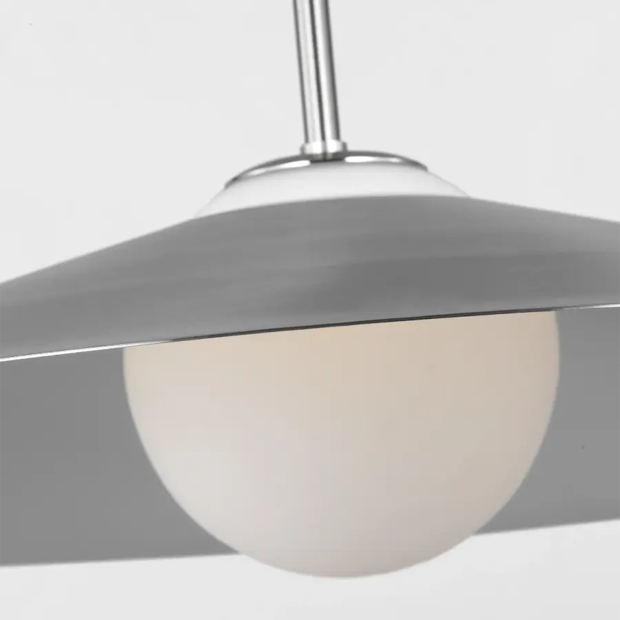 Astra Medium Pendant in Brushed Nickel - Image 9