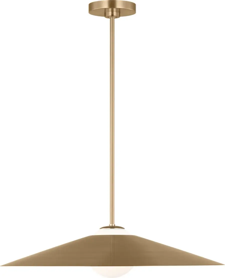 Astra Medium Pendant in Satin Brass - Image 2