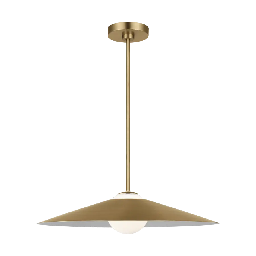 Astra Medium Pendant in Satin Brass - Image 3