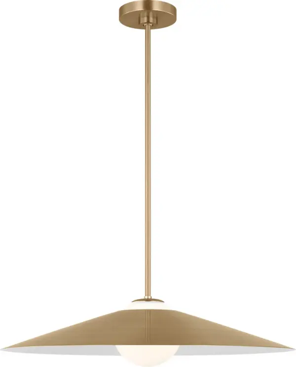 Astra Medium Pendant in Satin Brass - Image 4