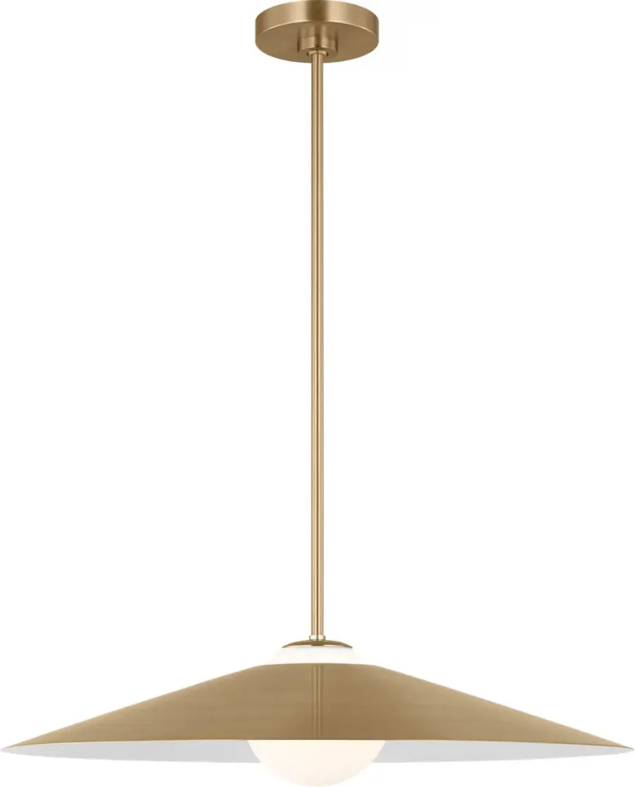 Astra Medium Pendant in Satin Brass - Image 4
