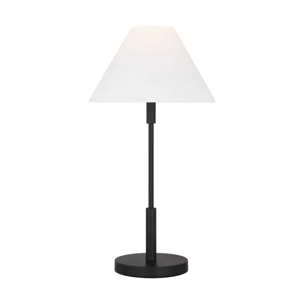 Porteau One Light Table Lamp in Midnight Black