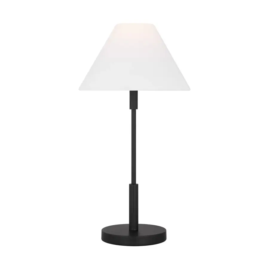 Porteau One Light Table Lamp in Midnight Black