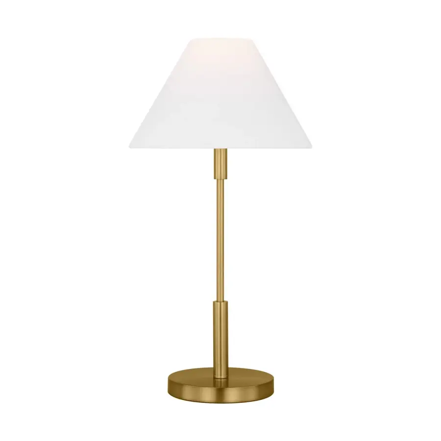 Porteau One Light Table Lamp in Satin Brass