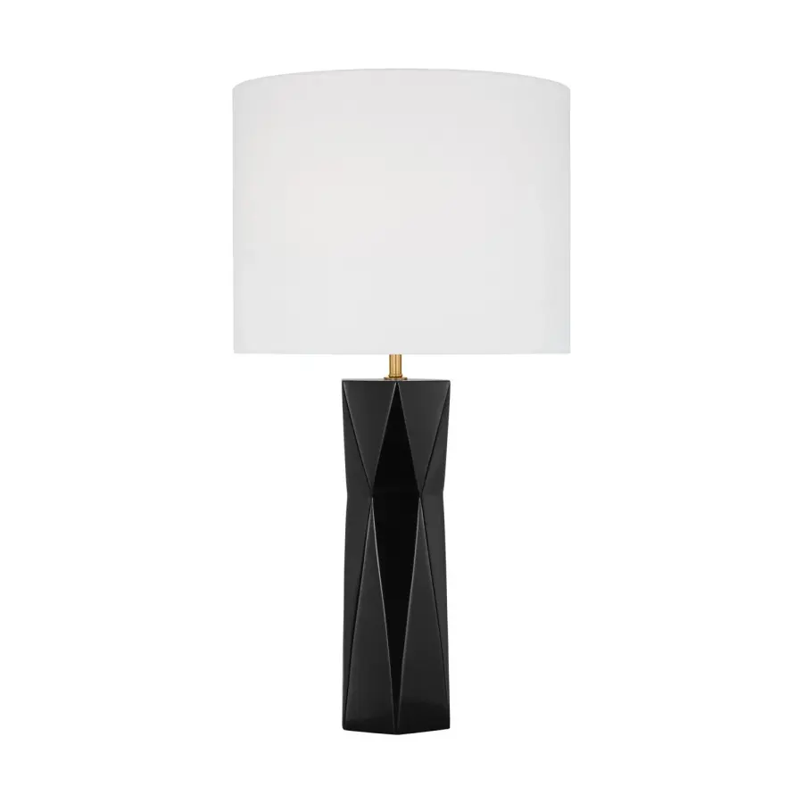 Fernwood One Light Table Lamp in Gloss Black