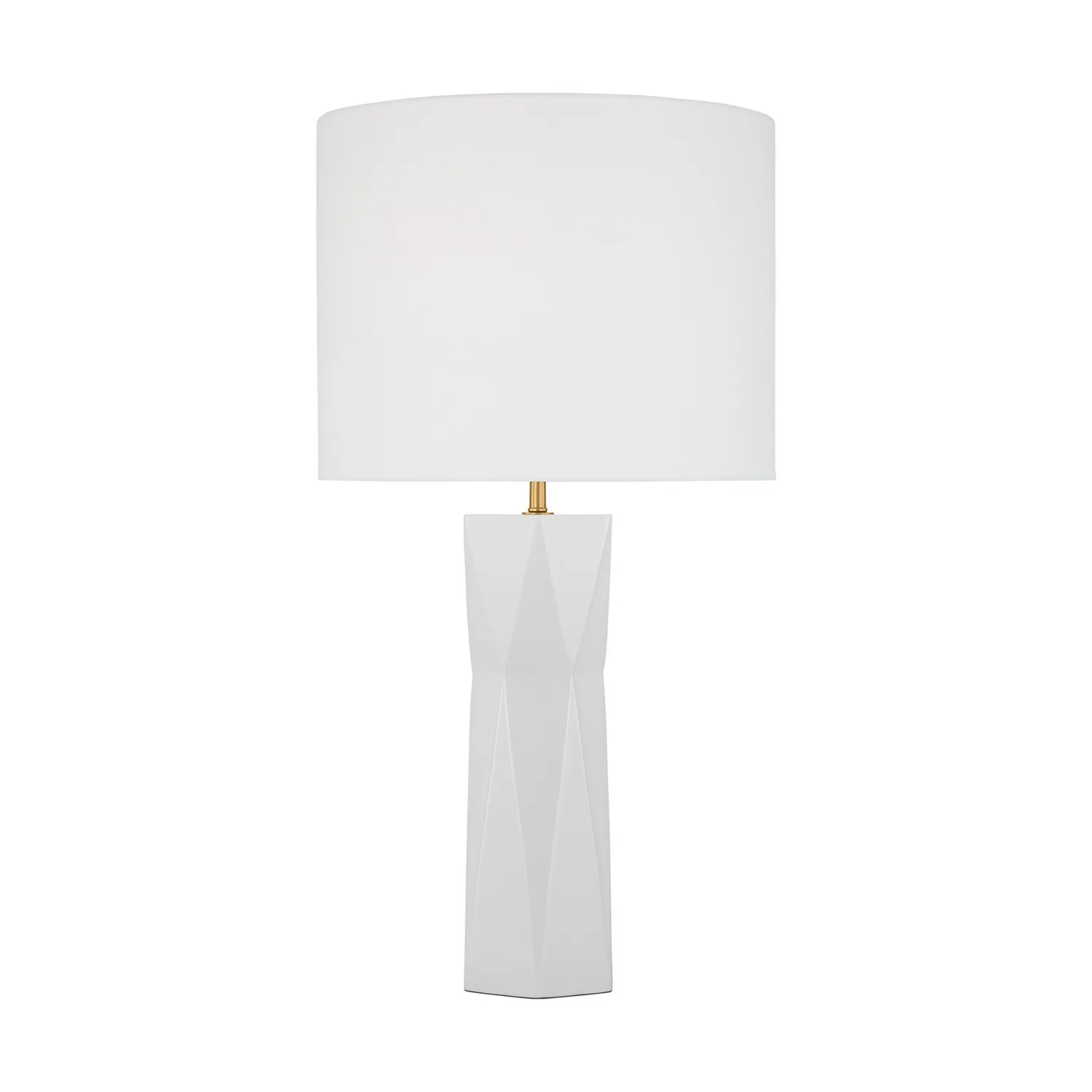 Fernwood One Light Table Lamp in Gloss White