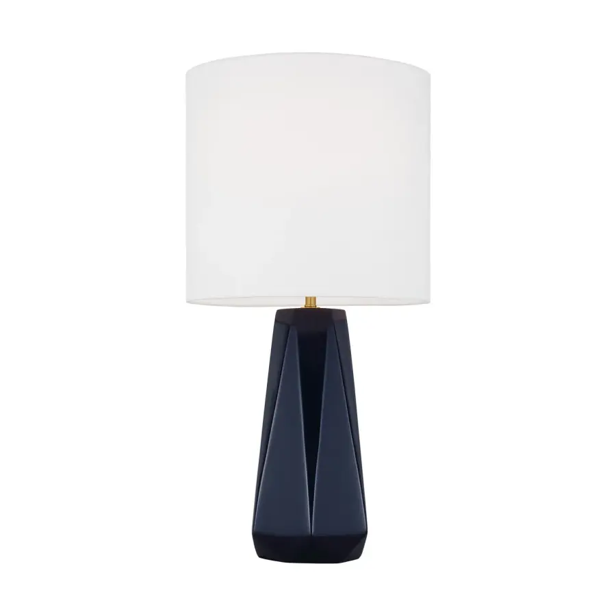 Moresby One Light Table Lamp in Gloss Navy