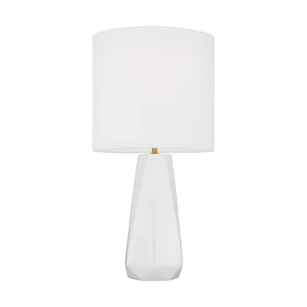 Moresby One Light Table Lamp in Gloss White