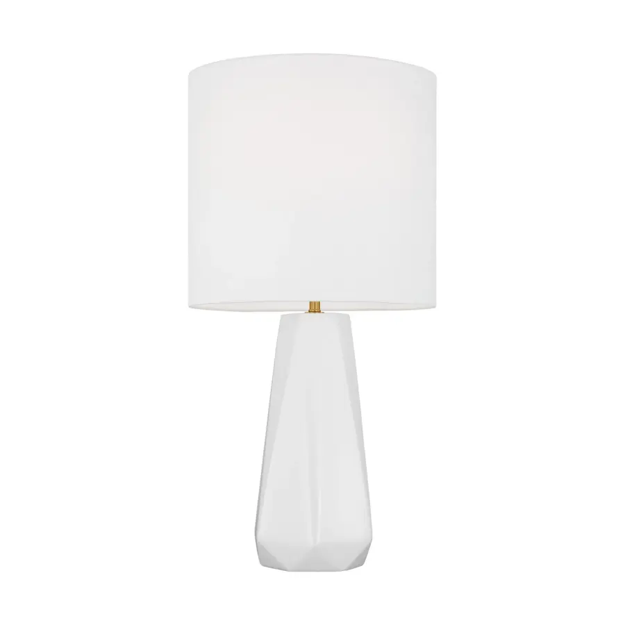 Moresby One Light Table Lamp in Gloss White