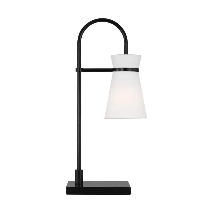 Binx One Light Table Lamp in Midnight Black