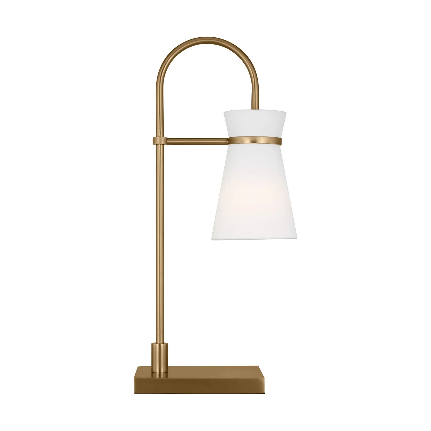 Binx One Light Table Lamp in Satin Brass