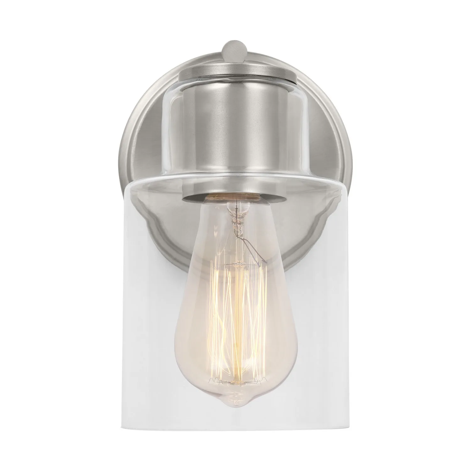 Sayward One Light Wall Sconce in Brushed Steel