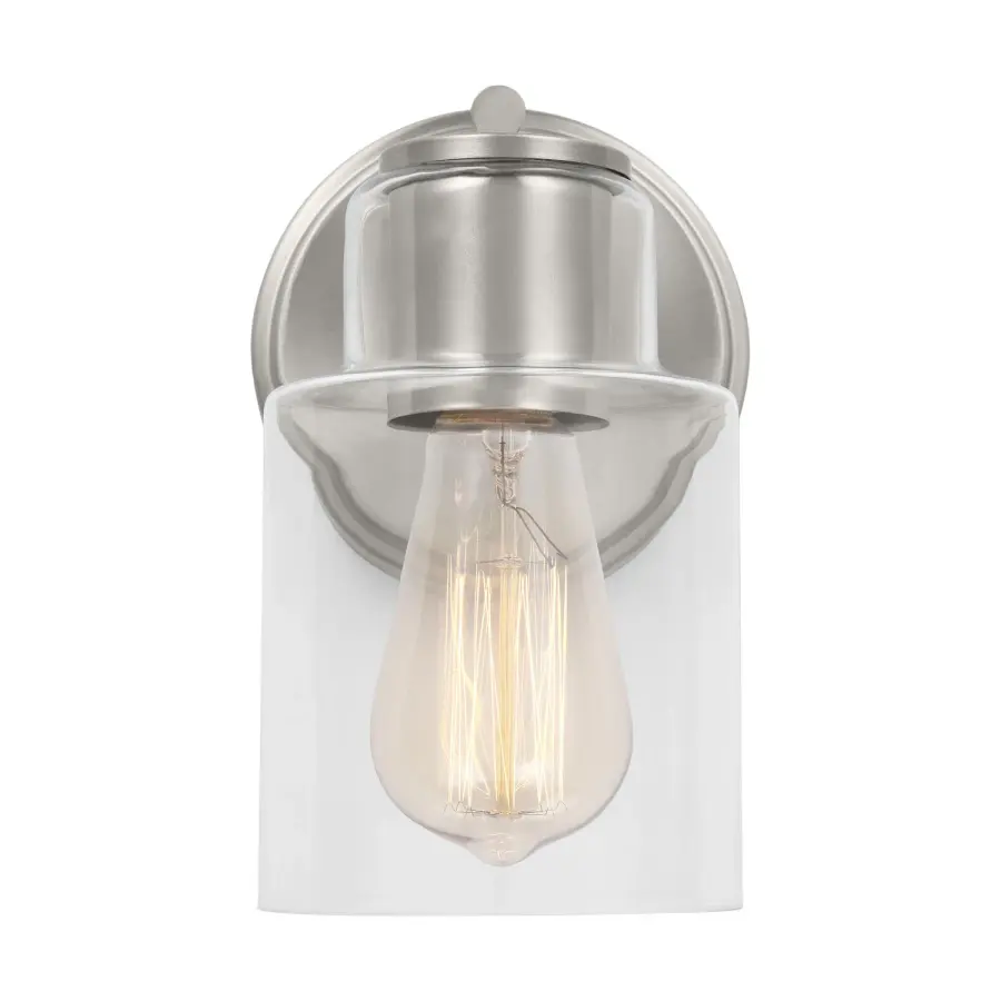 Sayward One Light Wall Sconce in Brushed Steel