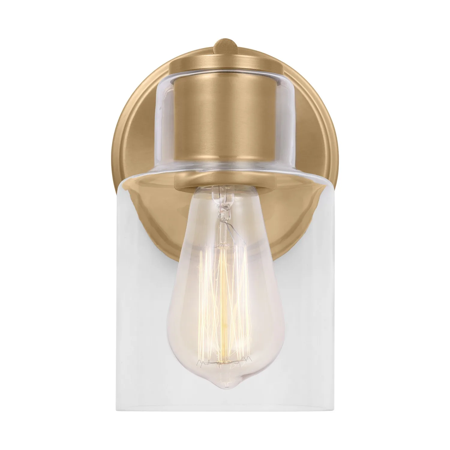 Sayward One Light Wall Sconce in Satin Brass