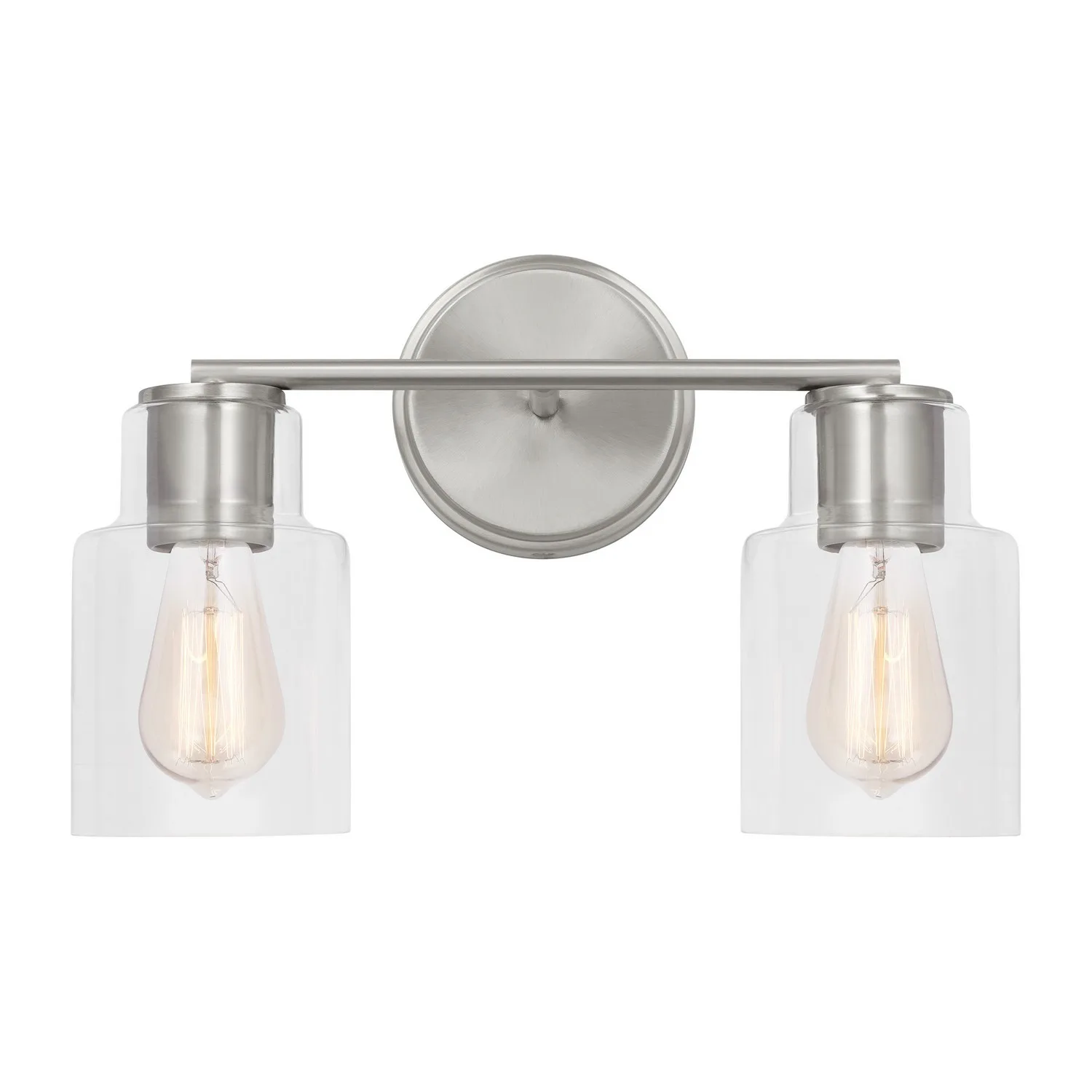 Sayward Two Light Bath Sconce in Brushed Steel