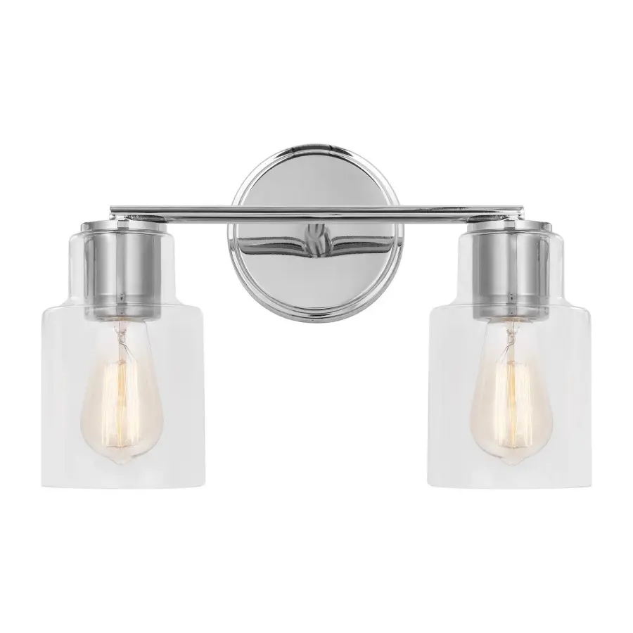 Sayward Two Light Bath Sconce in Chrome
