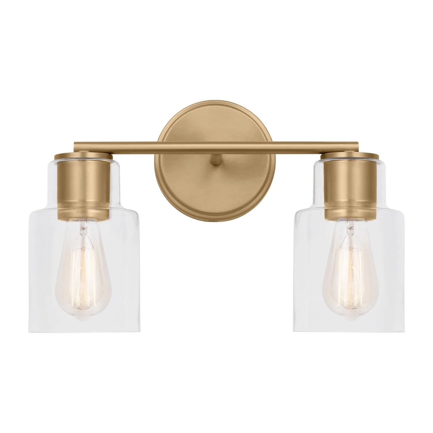 Sayward Two Light Bath Sconce in Satin Brass