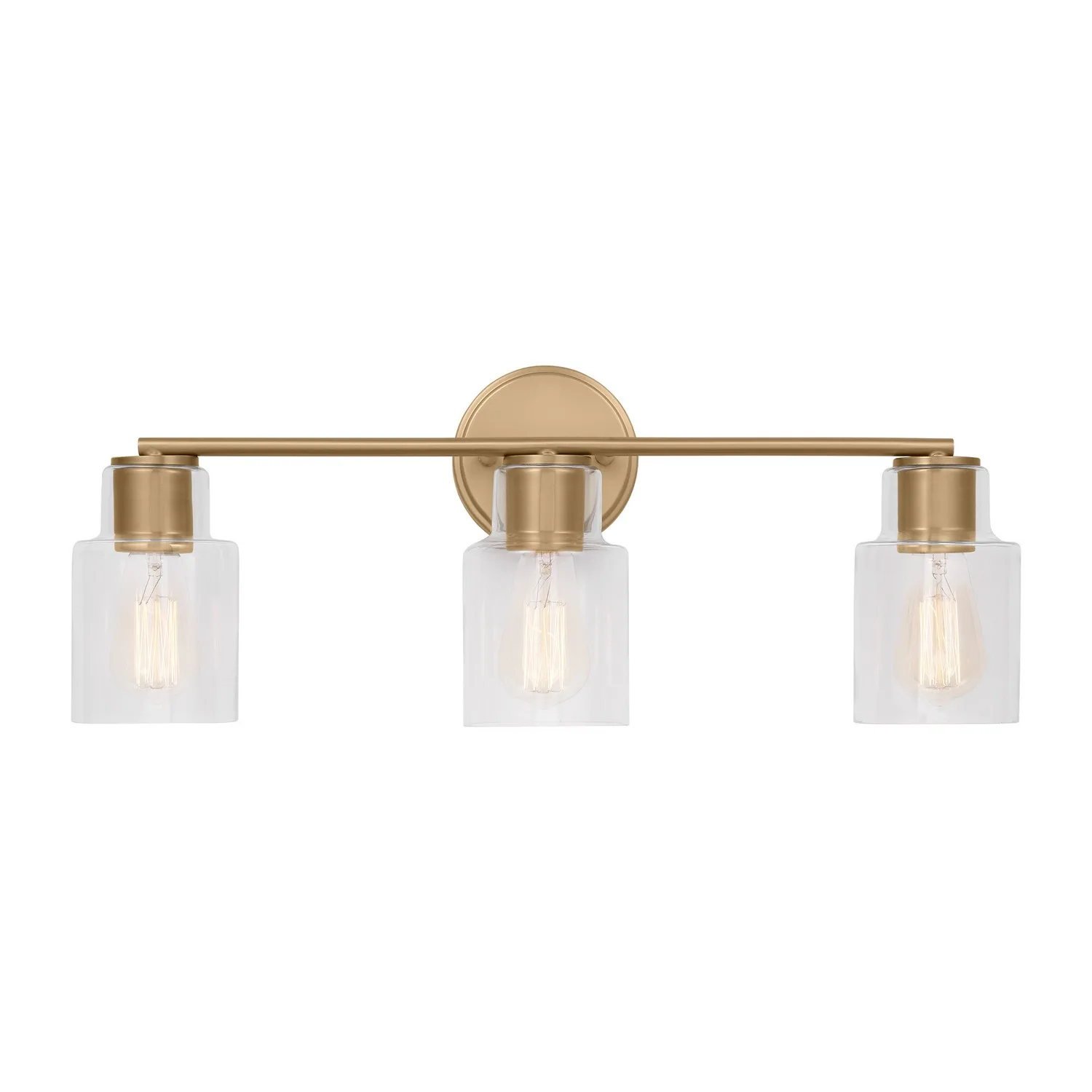 Sayward Three Light Bath Sconce in Satin Brass